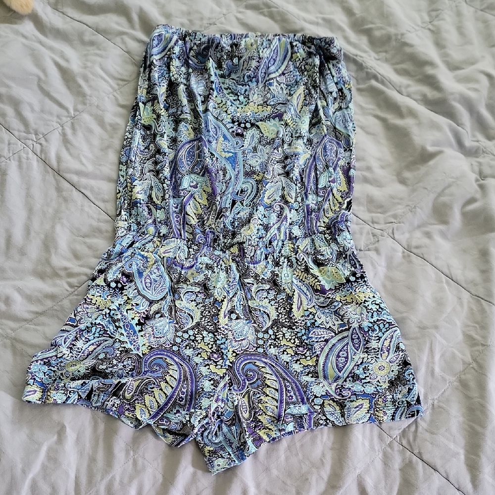 Venus Paisley Print Women's Romper